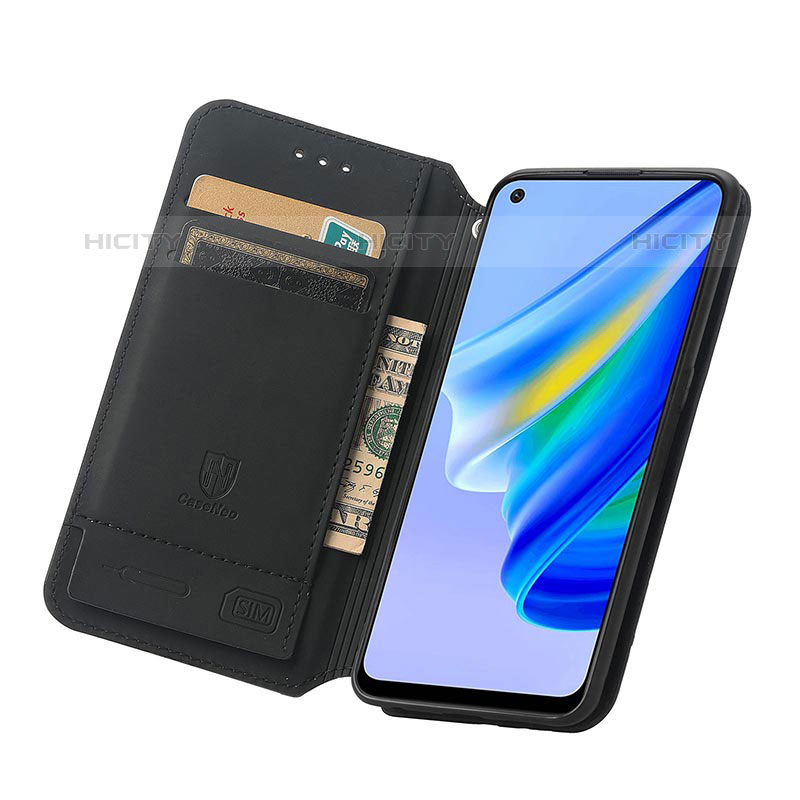 Coque Portefeuille Motif Fantaisie Livre Cuir Etui Clapet S02D pour Oppo A74 4G Plus