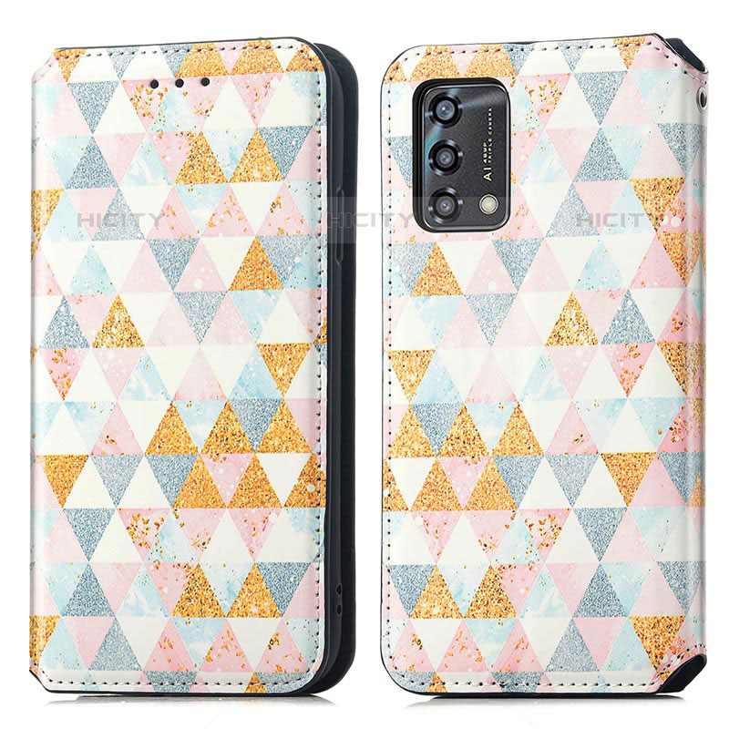 Coque Portefeuille Motif Fantaisie Livre Cuir Etui Clapet S02D pour Oppo A74 4G Plus