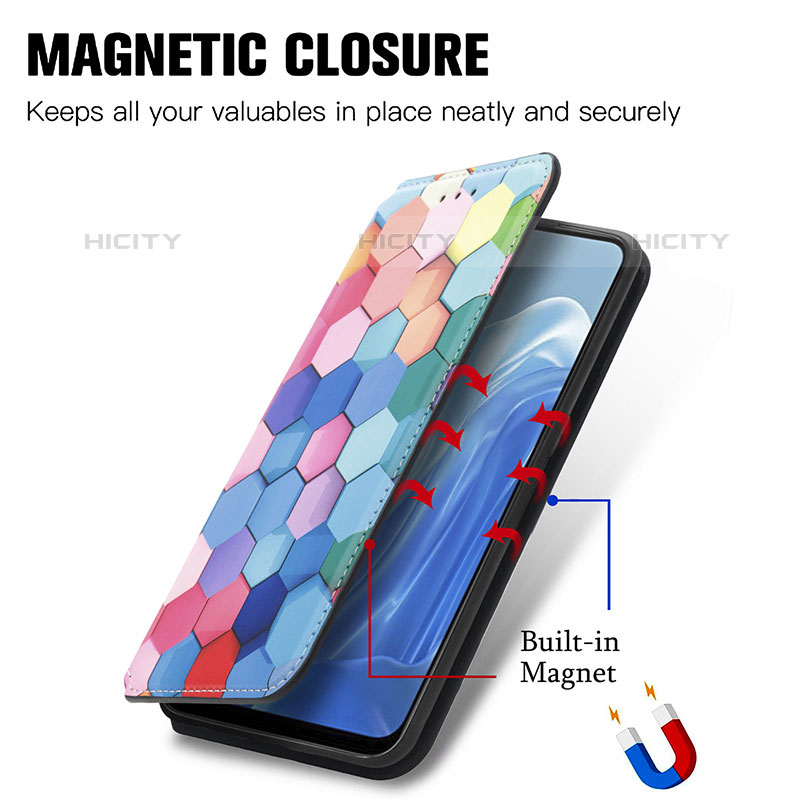 Coque Portefeuille Motif Fantaisie Livre Cuir Etui Clapet S02D pour Oppo F21 Pro 4G Plus