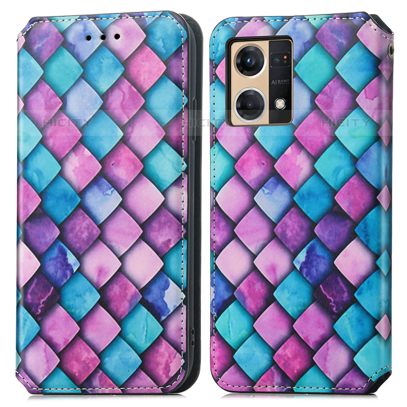 Coque Portefeuille Motif Fantaisie Livre Cuir Etui Clapet S02D pour Oppo F21 Pro 4G Plus