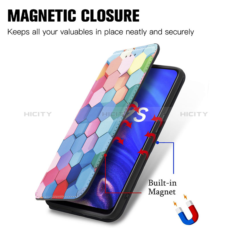 Coque Portefeuille Motif Fantaisie Livre Cuir Etui Clapet S02D pour Oppo K9S 5G Plus