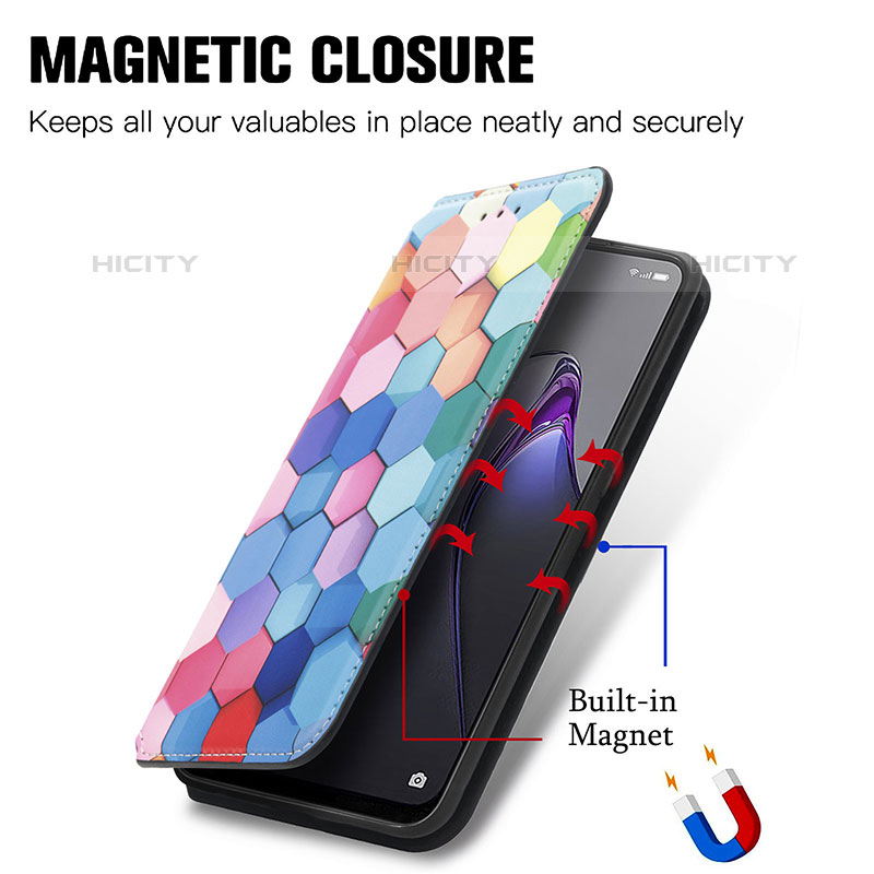 Coque Portefeuille Motif Fantaisie Livre Cuir Etui Clapet S02D pour Oppo Reno9 Pro 5G Plus