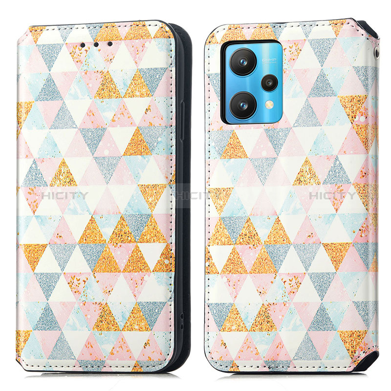 Coque Portefeuille Motif Fantaisie Livre Cuir Etui Clapet S02D pour Realme 9 Pro+ Plus 5G Blanc Plus