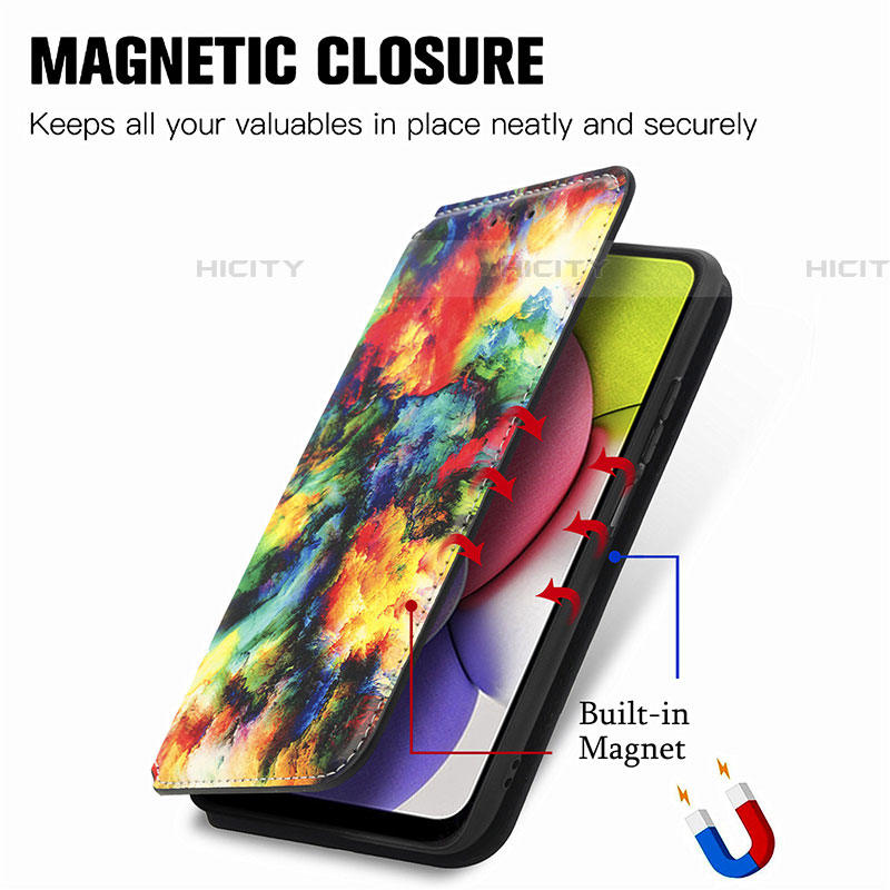 Coque Portefeuille Motif Fantaisie Livre Cuir Etui Clapet S02D pour Samsung Galaxy A03s Plus