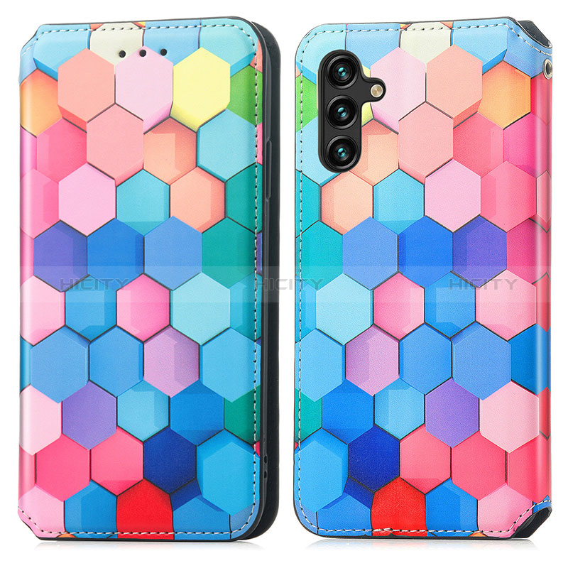 Coque Portefeuille Motif Fantaisie Livre Cuir Etui Clapet S02D pour Samsung Galaxy A04s Colorful Plus