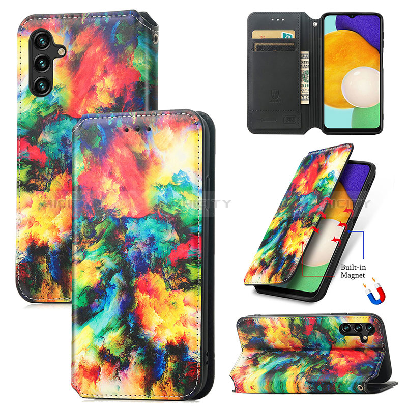 Coque Portefeuille Motif Fantaisie Livre Cuir Etui Clapet S02D pour Samsung Galaxy A04s Plus