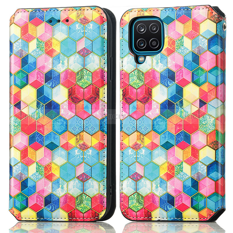 Coque Portefeuille Motif Fantaisie Livre Cuir Etui Clapet S02D pour Samsung Galaxy A12 Nacho Plus