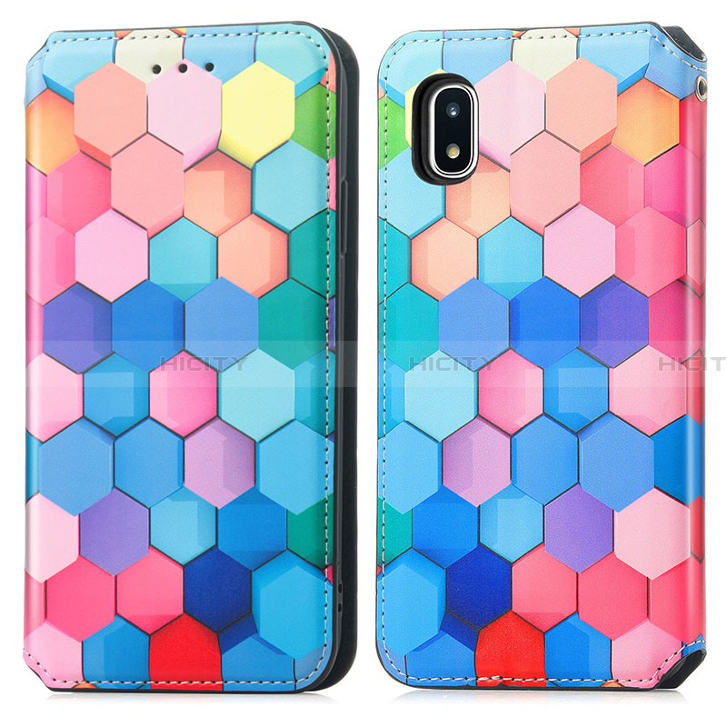 Coque Portefeuille Motif Fantaisie Livre Cuir Etui Clapet S02D pour Samsung Galaxy A20 SC-02M SCV46 Colorful Plus