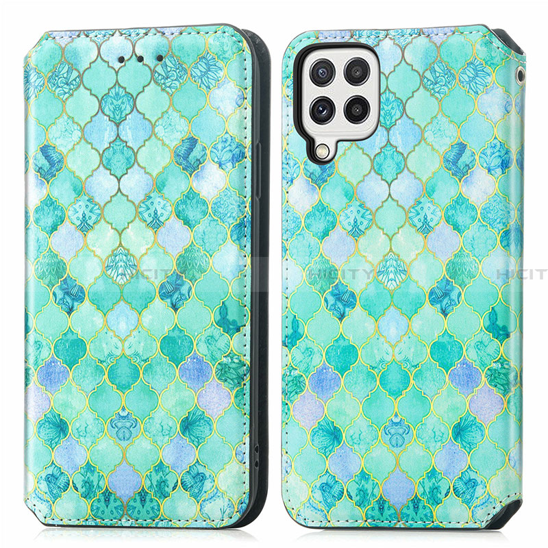 Coque Portefeuille Motif Fantaisie Livre Cuir Etui Clapet S02D pour Samsung Galaxy A22 4G Plus