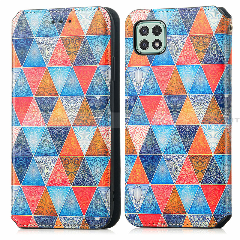 Coque Portefeuille Motif Fantaisie Livre Cuir Etui Clapet S02D pour Samsung Galaxy A22 5G Plus