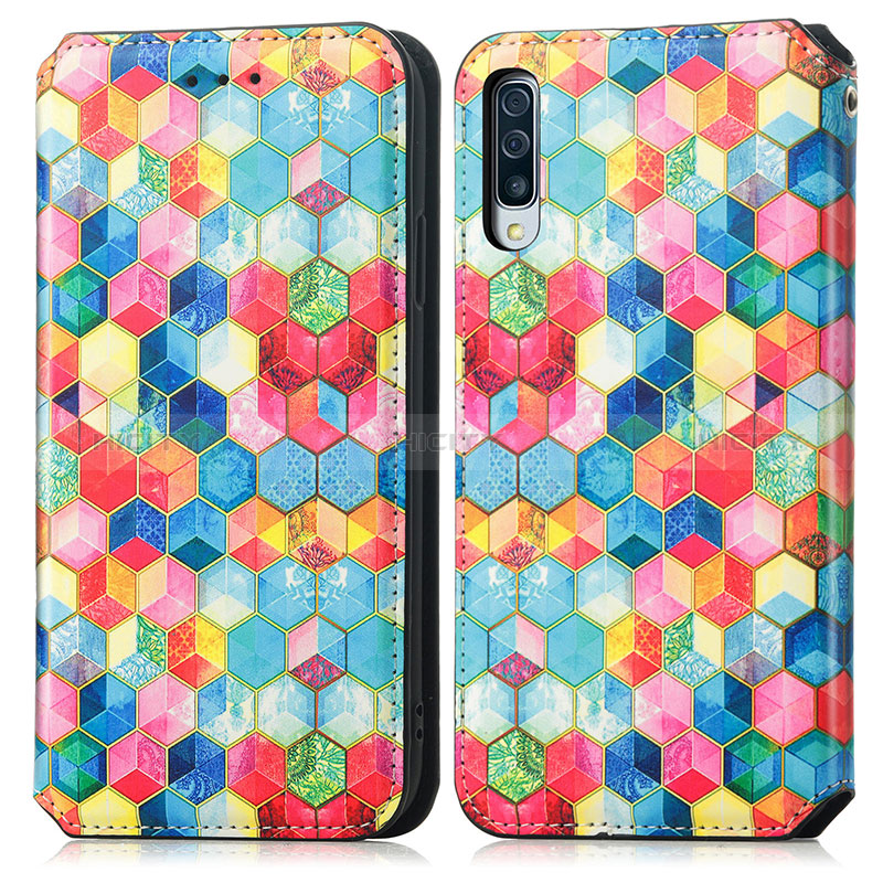 Coque Portefeuille Motif Fantaisie Livre Cuir Etui Clapet S02D pour Samsung Galaxy A50S Plus