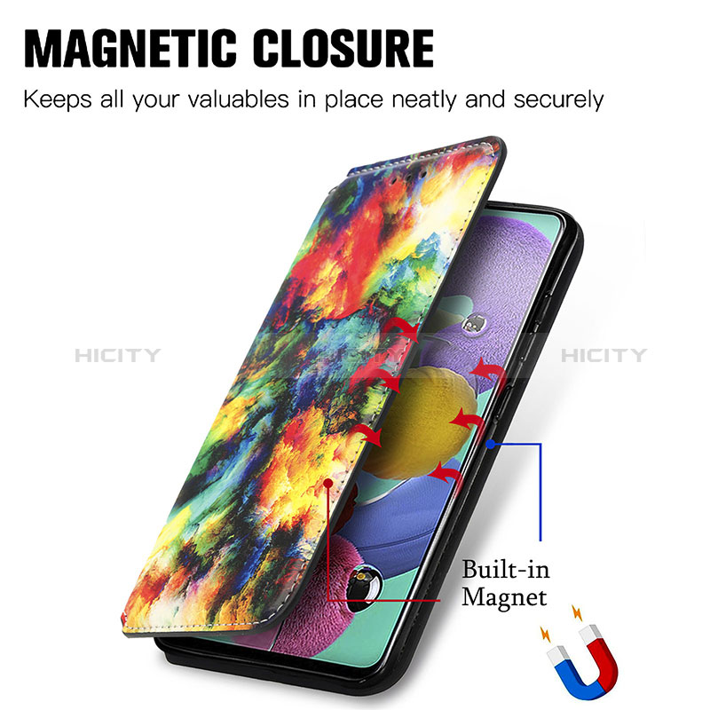 Coque Portefeuille Motif Fantaisie Livre Cuir Etui Clapet S02D pour Samsung Galaxy A71 5G Plus