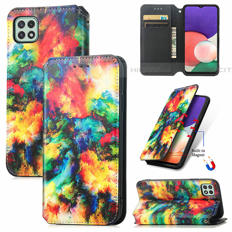 Coque Portefeuille Motif Fantaisie Livre Cuir Etui Clapet S02D pour Samsung Galaxy F42 5G Plus