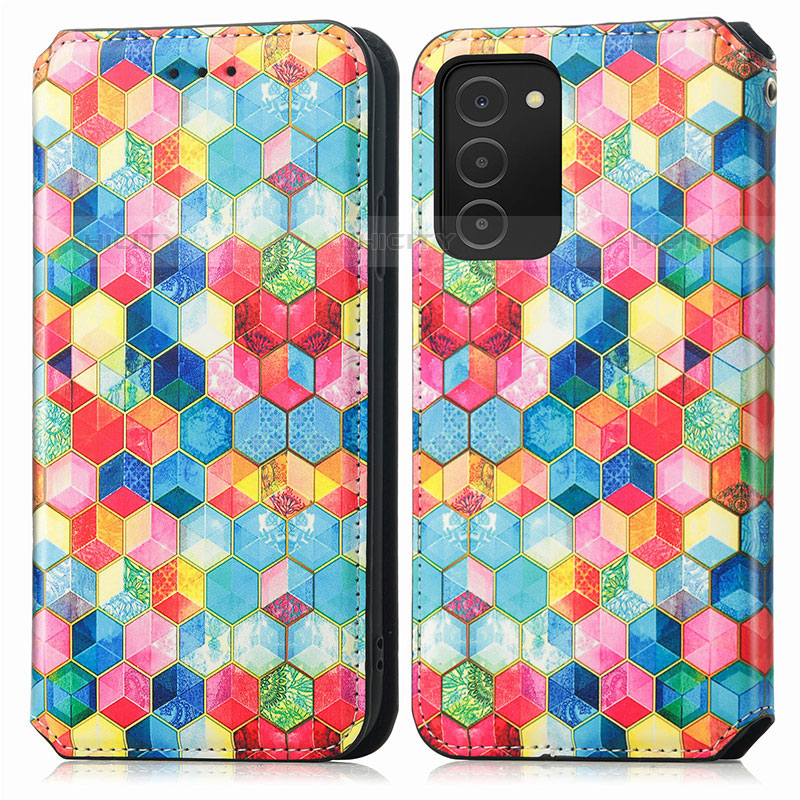 Coque Portefeuille Motif Fantaisie Livre Cuir Etui Clapet S02D pour Samsung Galaxy M02s Plus