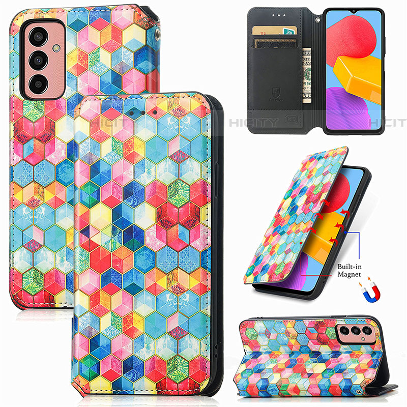 Coque Portefeuille Motif Fantaisie Livre Cuir Etui Clapet S02D pour Samsung Galaxy M13 4G Plus