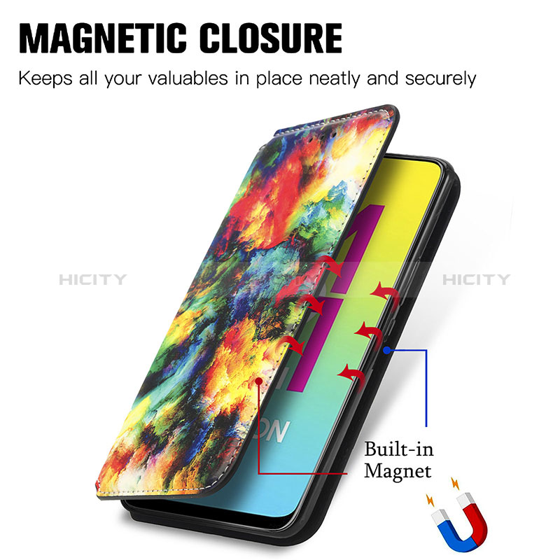 Coque Portefeuille Motif Fantaisie Livre Cuir Etui Clapet S02D pour Samsung Galaxy M21 Plus