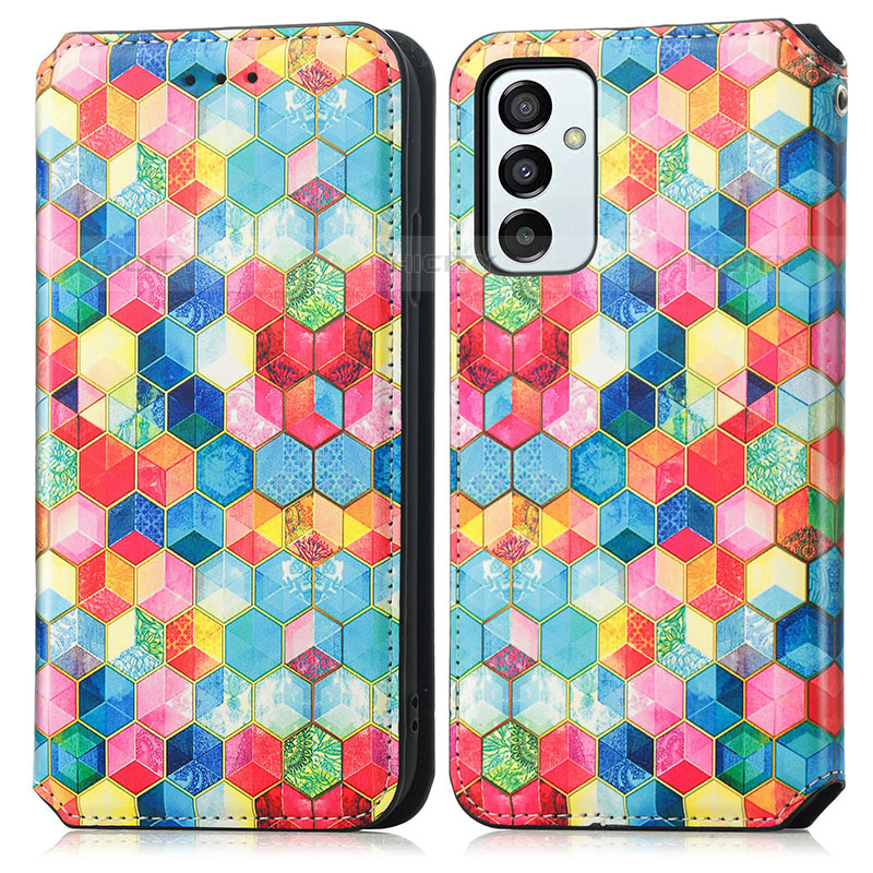 Coque Portefeuille Motif Fantaisie Livre Cuir Etui Clapet S02D pour Samsung Galaxy M23 5G Mixte Plus