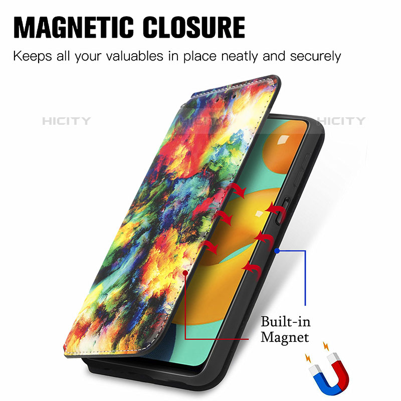Coque Portefeuille Motif Fantaisie Livre Cuir Etui Clapet S02D pour Samsung Galaxy M32 4G Plus