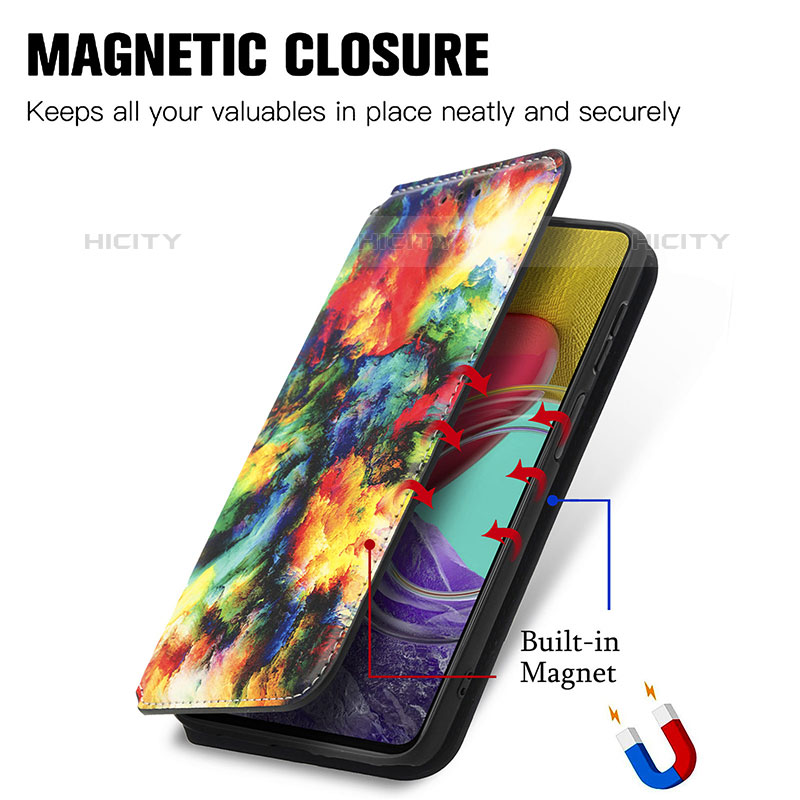 Coque Portefeuille Motif Fantaisie Livre Cuir Etui Clapet S02D pour Samsung Galaxy M53 5G Plus