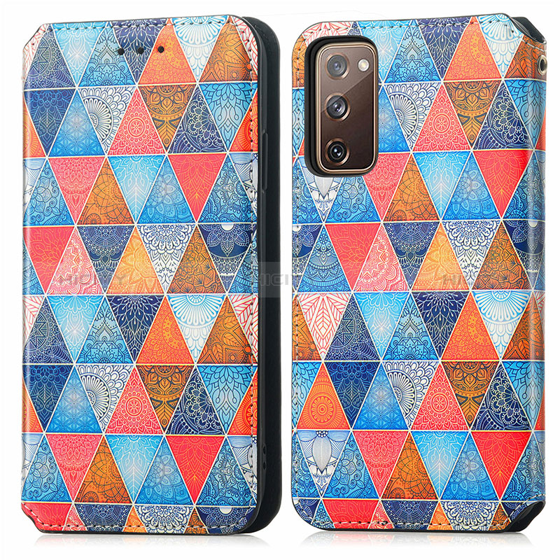 Coque Portefeuille Motif Fantaisie Livre Cuir Etui Clapet S02D pour Samsung Galaxy S20 FE 4G Plus