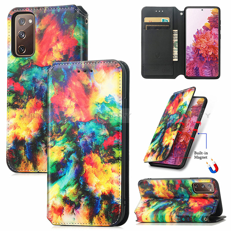 Coque Portefeuille Motif Fantaisie Livre Cuir Etui Clapet S02D pour Samsung Galaxy S20 FE 5G Plus