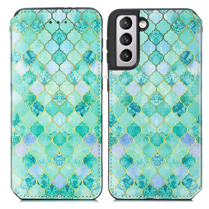 Coque Portefeuille Motif Fantaisie Livre Cuir Etui Clapet S02D pour Samsung Galaxy S21 Plus 5G Plus