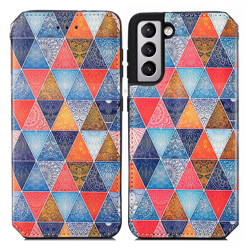 Coque Portefeuille Motif Fantaisie Livre Cuir Etui Clapet S02D pour Samsung Galaxy S21 Plus 5G Plus