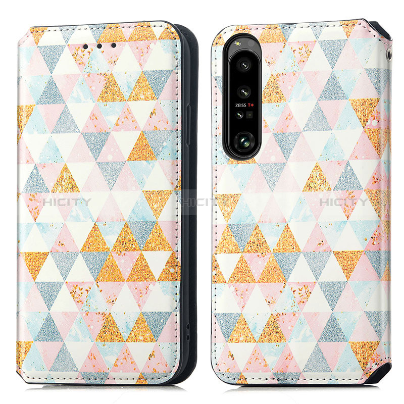 Coque Portefeuille Motif Fantaisie Livre Cuir Etui Clapet S02D pour Sony Xperia 1 IV SO-51C Blanc Plus