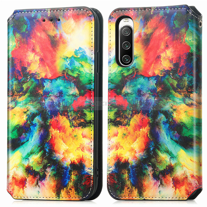 Coque Portefeuille Motif Fantaisie Livre Cuir Etui Clapet S02D pour Sony Xperia 10 IV Mixte Plus