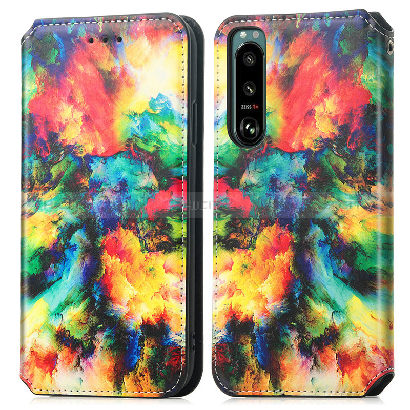 Coque Portefeuille Motif Fantaisie Livre Cuir Etui Clapet S02D pour Sony Xperia 5 III Mixte Plus