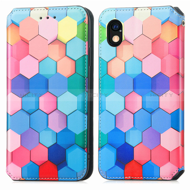 Coque Portefeuille Motif Fantaisie Livre Cuir Etui Clapet S02D pour Sony Xperia Ace III SO-53C Colorful Plus