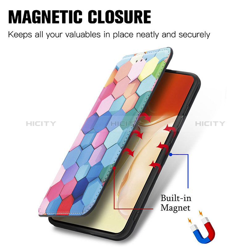 Coque Portefeuille Motif Fantaisie Livre Cuir Etui Clapet S02D pour Vivo X70 Pro 5G Plus