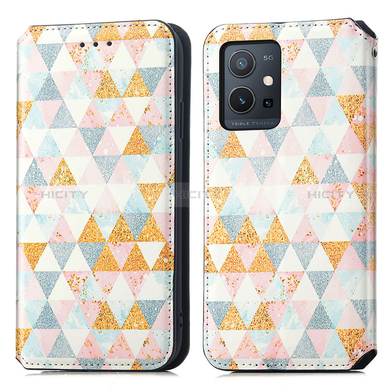 Coque Portefeuille Motif Fantaisie Livre Cuir Etui Clapet S02D pour Vivo Y55s 5G Plus