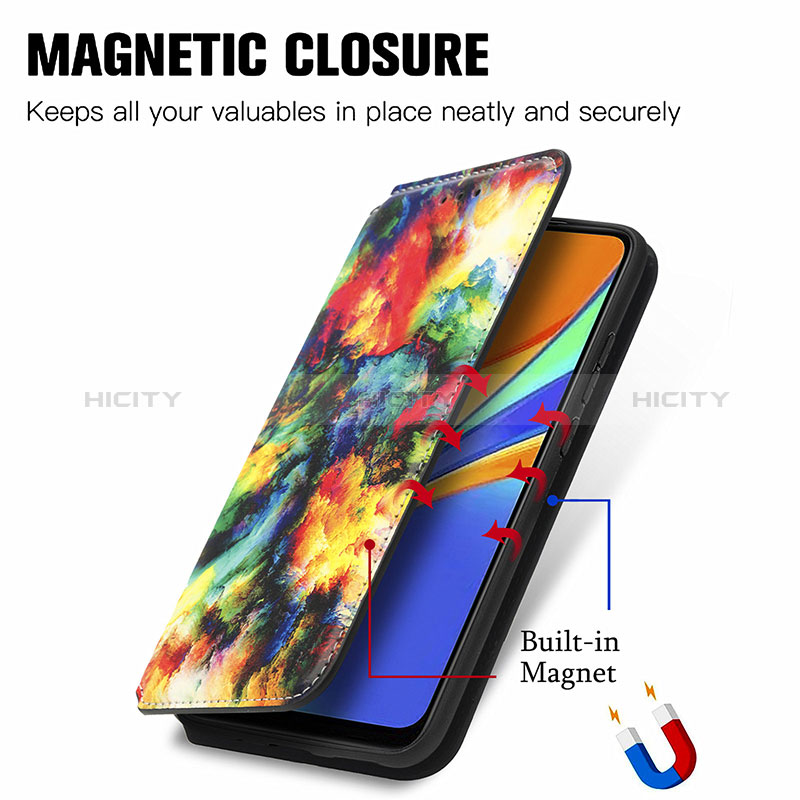 Coque Portefeuille Motif Fantaisie Livre Cuir Etui Clapet S02D pour Xiaomi POCO C31 Plus