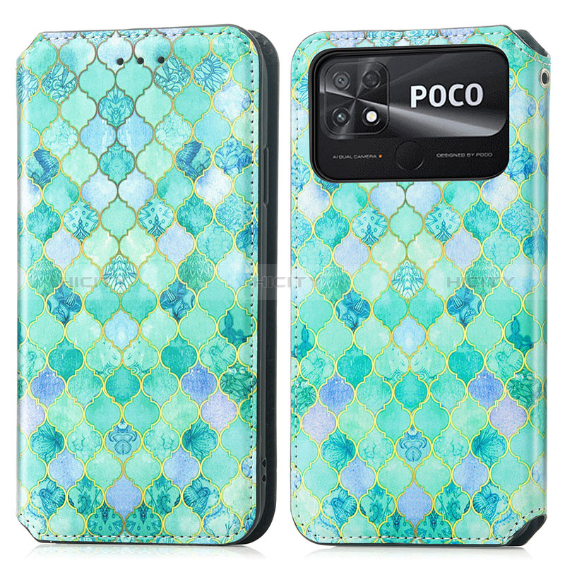 Coque Portefeuille Motif Fantaisie Livre Cuir Etui Clapet S02D pour Xiaomi Poco C40 Plus