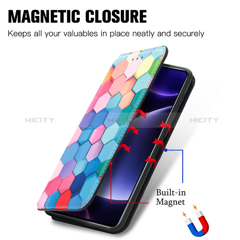 Coque Portefeuille Motif Fantaisie Livre Cuir Etui Clapet S02D pour Xiaomi Poco F5 5G Plus