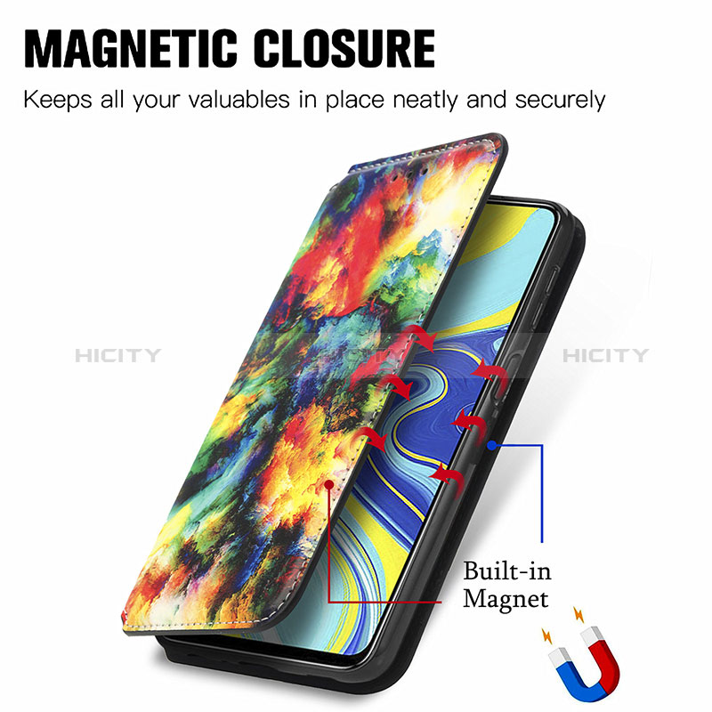 Coque Portefeuille Motif Fantaisie Livre Cuir Etui Clapet S02D pour Xiaomi Poco M2 Pro Plus