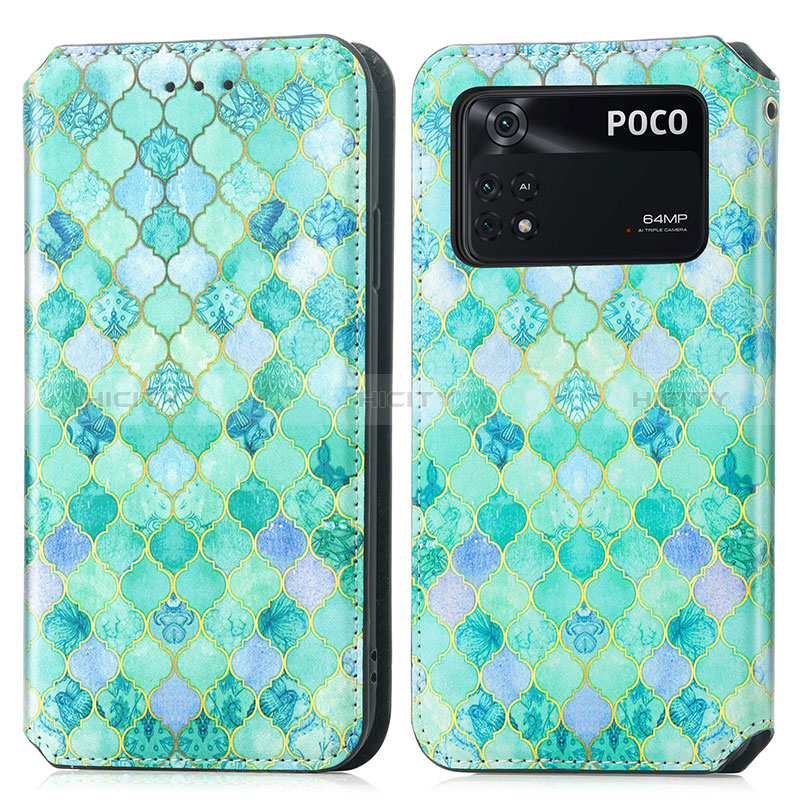 Coque Portefeuille Motif Fantaisie Livre Cuir Etui Clapet S02D pour Xiaomi Poco M4 Pro 4G Plus