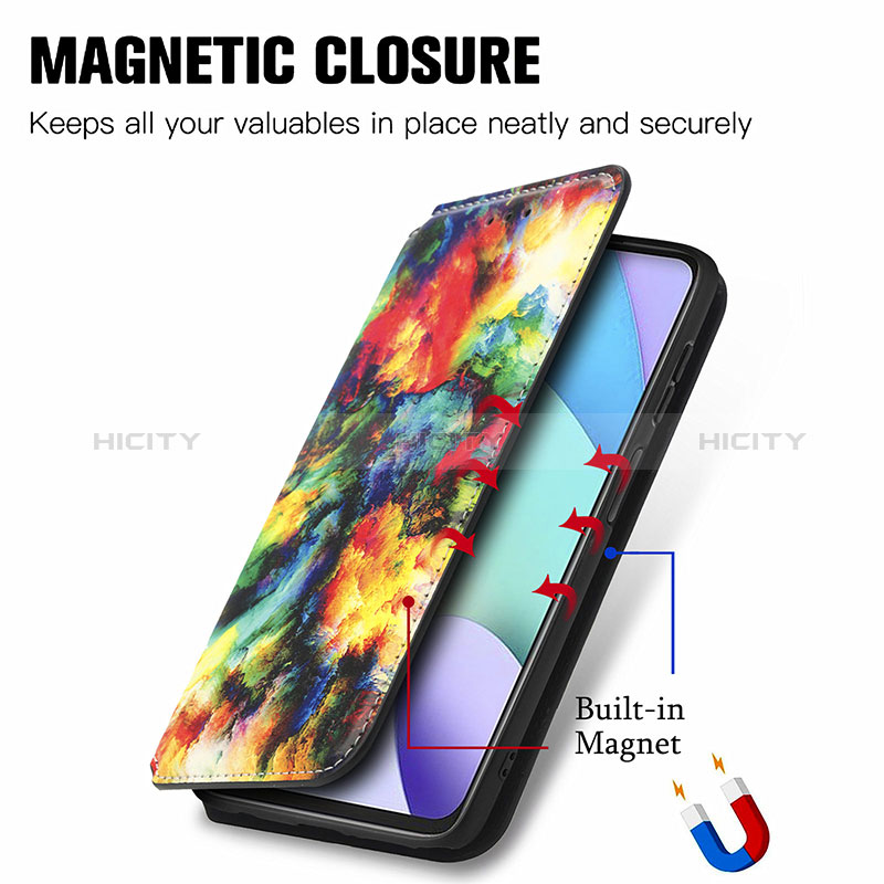 Coque Portefeuille Motif Fantaisie Livre Cuir Etui Clapet S02D pour Xiaomi Redmi 10 (2022) Plus