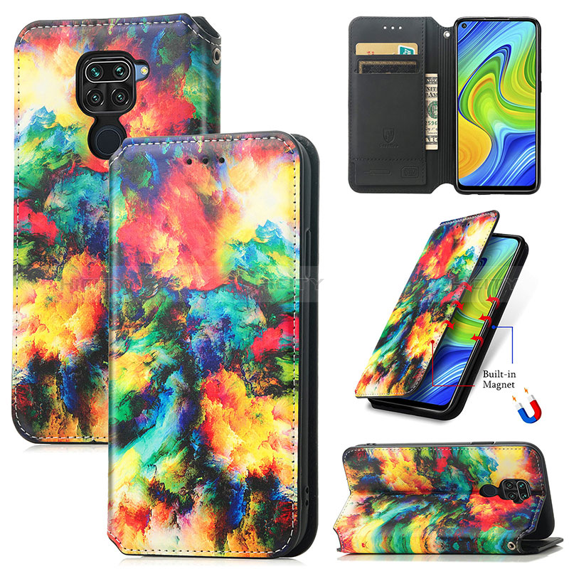 Coque Portefeuille Motif Fantaisie Livre Cuir Etui Clapet S02D pour Xiaomi Redmi 10X 4G Plus