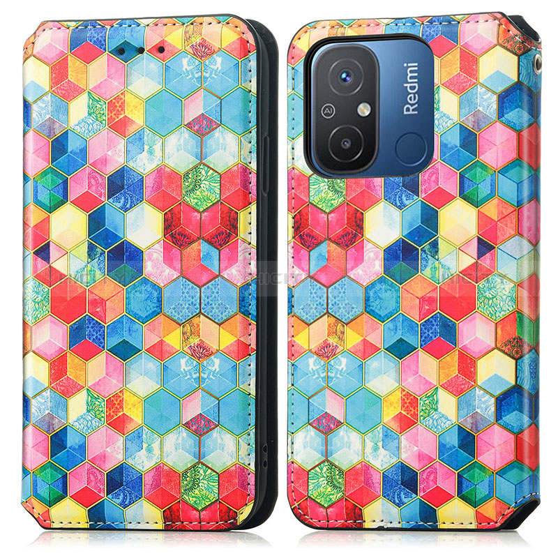 Coque Portefeuille Motif Fantaisie Livre Cuir Etui Clapet S02D pour Xiaomi Redmi 11A 4G Plus