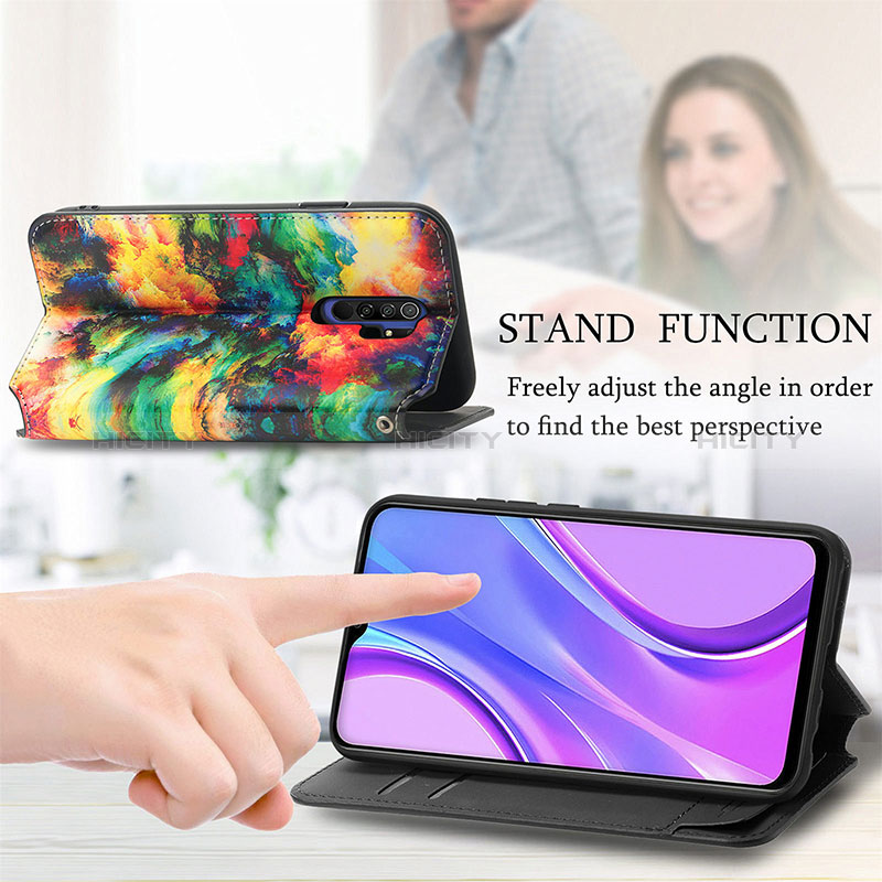 Coque Portefeuille Motif Fantaisie Livre Cuir Etui Clapet S02D pour Xiaomi Redmi 9 Prime India Plus