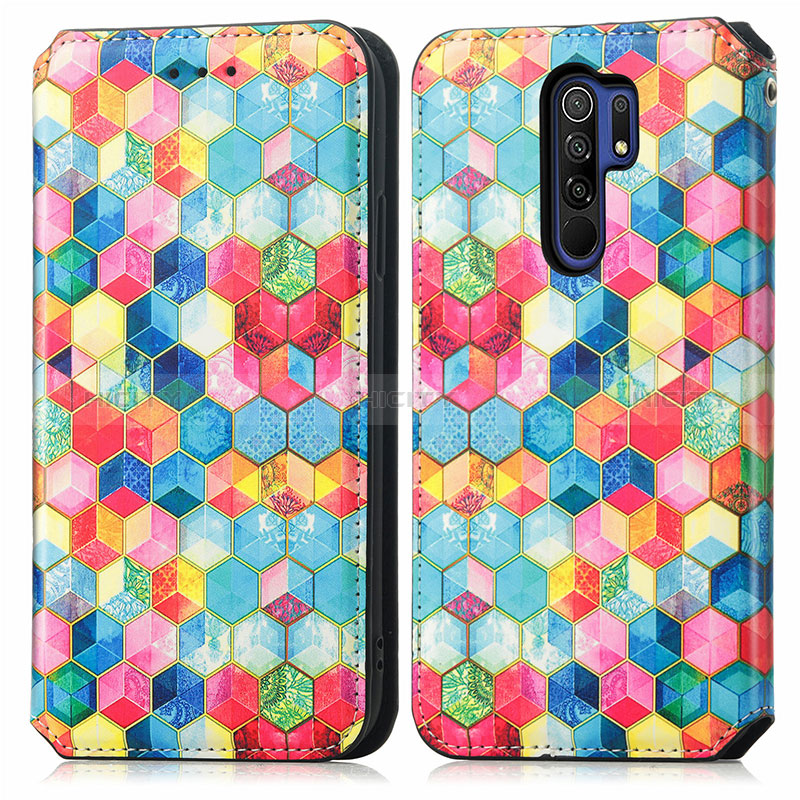 Coque Portefeuille Motif Fantaisie Livre Cuir Etui Clapet S02D pour Xiaomi Redmi 9 Prime India Plus