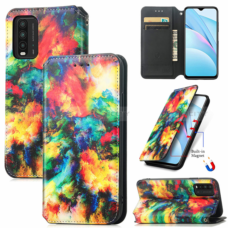 Coque Portefeuille Motif Fantaisie Livre Cuir Etui Clapet S02D pour Xiaomi Redmi 9T 4G Plus