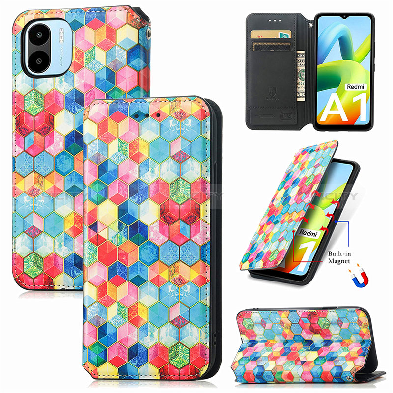 Coque Portefeuille Motif Fantaisie Livre Cuir Etui Clapet S02D pour Xiaomi Redmi A1 Plus