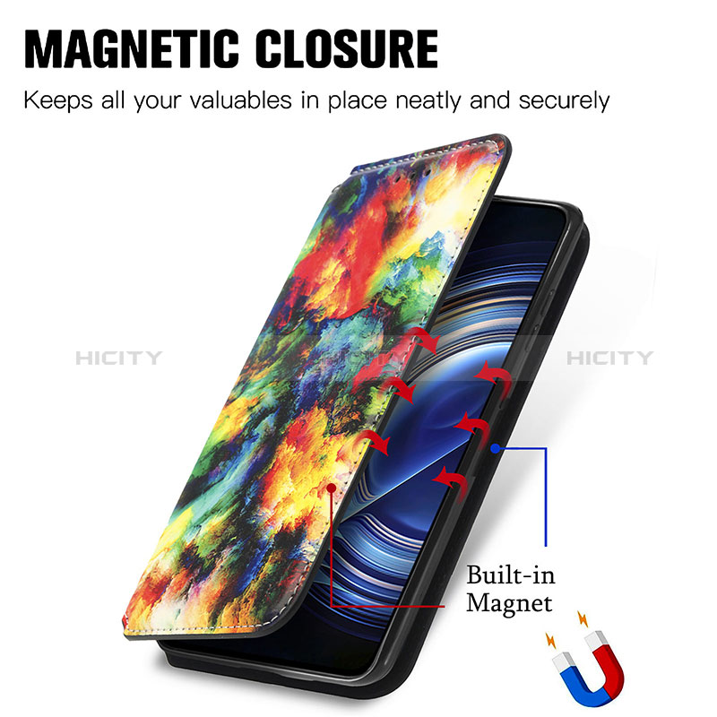 Coque Portefeuille Motif Fantaisie Livre Cuir Etui Clapet S02D pour Xiaomi Redmi K50 5G Plus