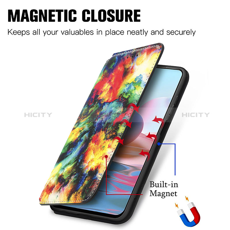 Coque Portefeuille Motif Fantaisie Livre Cuir Etui Clapet S02D pour Xiaomi Redmi Note 10 4G Plus