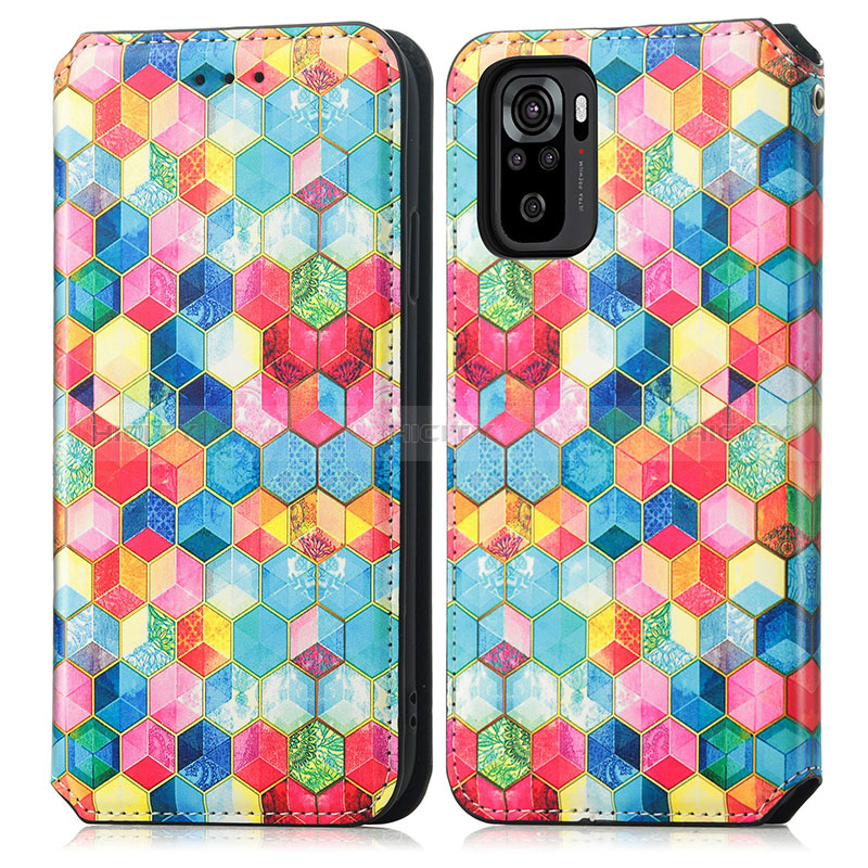 Coque Portefeuille Motif Fantaisie Livre Cuir Etui Clapet S02D pour Xiaomi Redmi Note 10 4G Plus