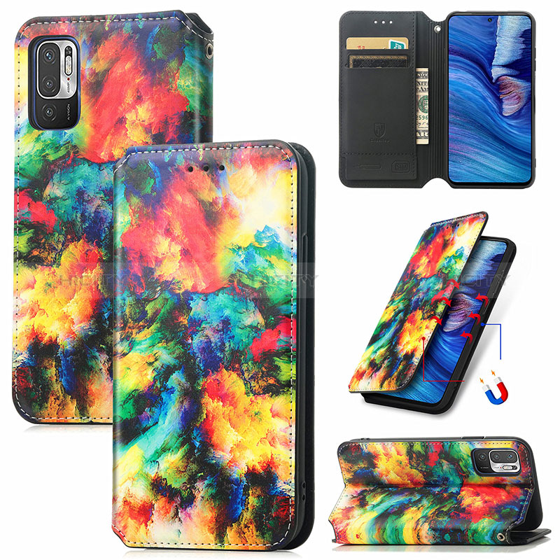 Coque Portefeuille Motif Fantaisie Livre Cuir Etui Clapet S02D pour Xiaomi Redmi Note 10 JE 5G Plus