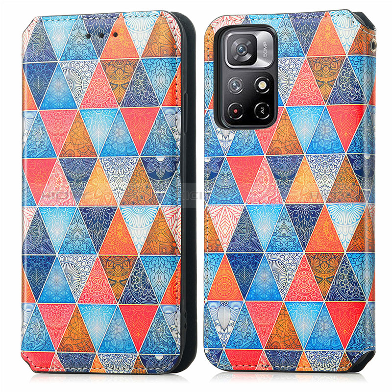 Coque Portefeuille Motif Fantaisie Livre Cuir Etui Clapet S02D pour Xiaomi Redmi Note 11 5G Plus